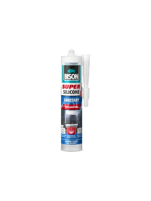 BISON SUPER SILICONE SANITÁRNY TMEL TRANSPARENTNÝ 280 ml