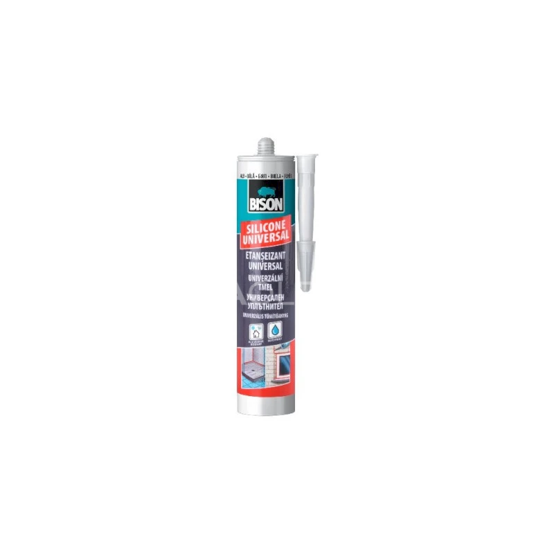 BISON SILICONE UNIVERSAL BIELY silikónový tmel 280 ml