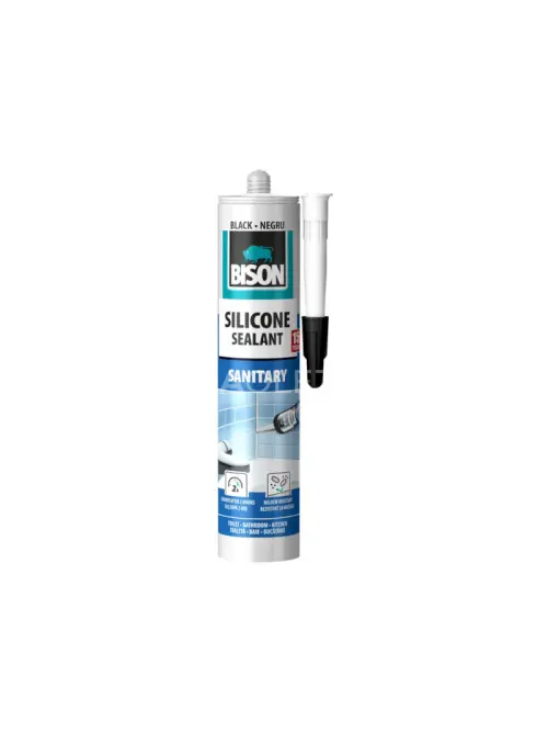 BISON SILICONE SANITARY sanitárny tmel ČIERNY 280 ml