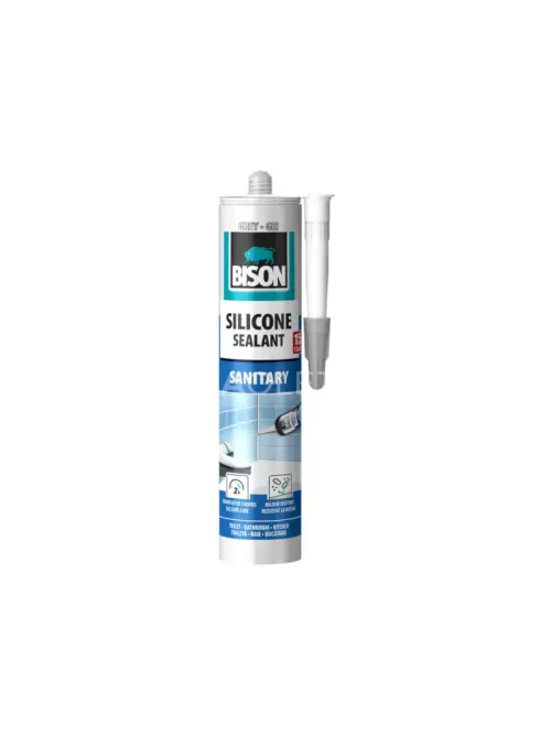 BISON SILICONE SANITARY sanitárny tmel ŠEDÝ 280 ml