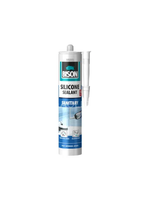 BISON SILICONE SANITARY sanitárny tmel BIELY 280 ml