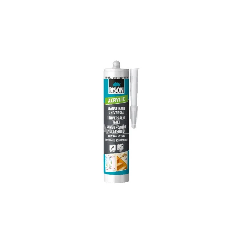 BISON ACRYLIC UNIVERSAL akrylátový tmel BIELY 280 ml