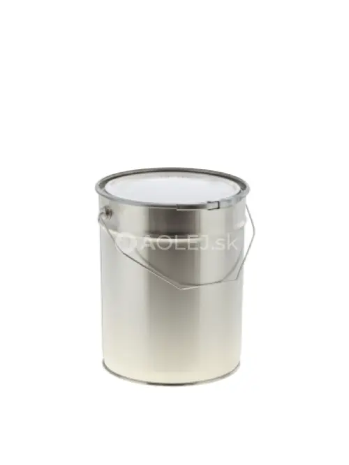 Priemyselná plechovka s viečkom, s obručou a uzáverom 10L