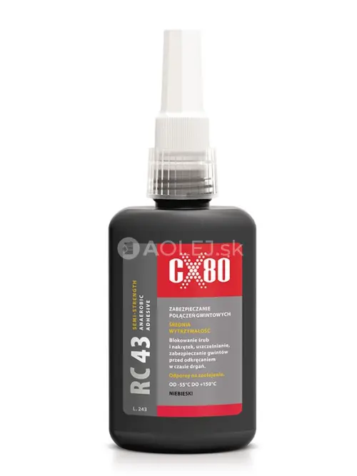 CX80 RC43 Fix&aacute;cia z&aacute;vitov - stredn&aacute; pevnosť 50ml