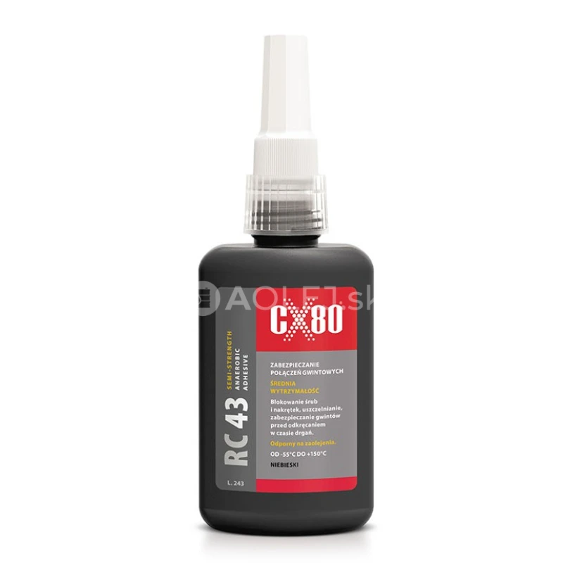 CX80 RC43 Fix&aacute;cia z&aacute;vitov - stredn&aacute; pevnosť 50ml