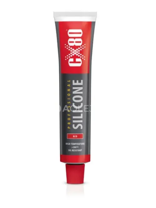 CX80 Silikón vysokoteplotný odolný až do 380°C červený 80ml