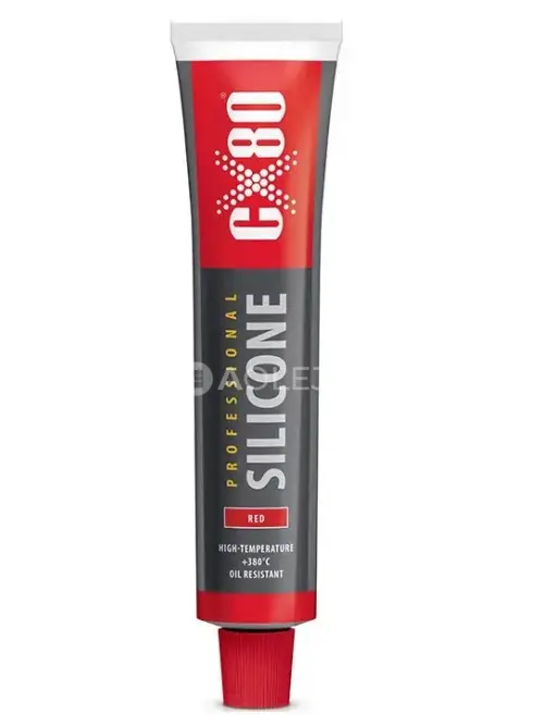 CX80 Silik&oacute;n vysokoteplotn&yacute; odoln&yacute; až do 380&deg;C červen&yacute; 80ml