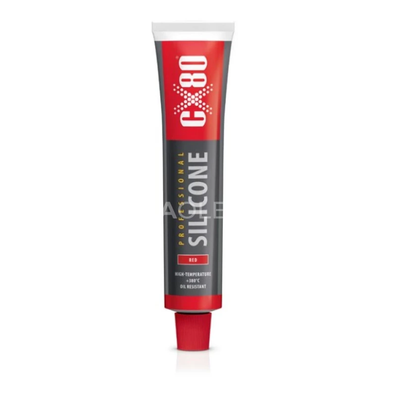 CX80 Silikón vysokoteplotný odolný až do 380°C červený 80ml