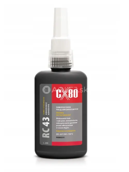 CX80 RC43 Fixácia závitov - stredná pevnosť 250ml
