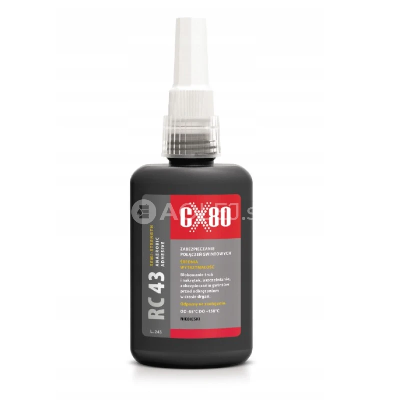 CX80 RC43 Fixácia závitov - stredná pevnosť 250ml