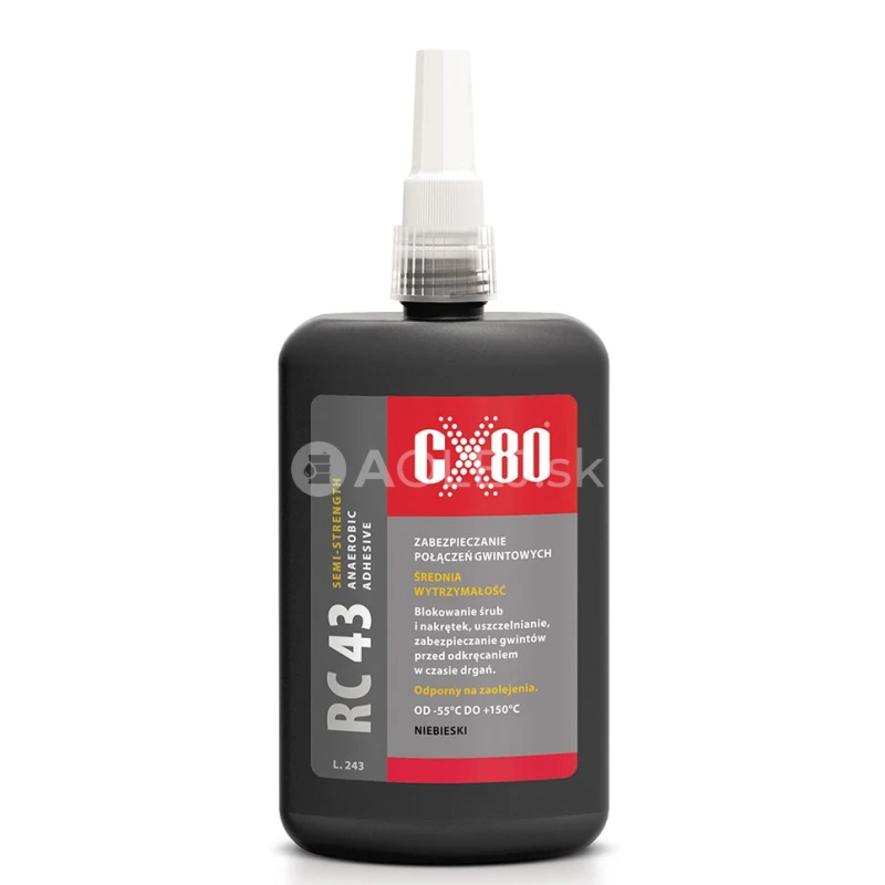CX80 RC43 Fix&aacute;cia z&aacute;vitov - stredn&aacute; pevnosť 250ml