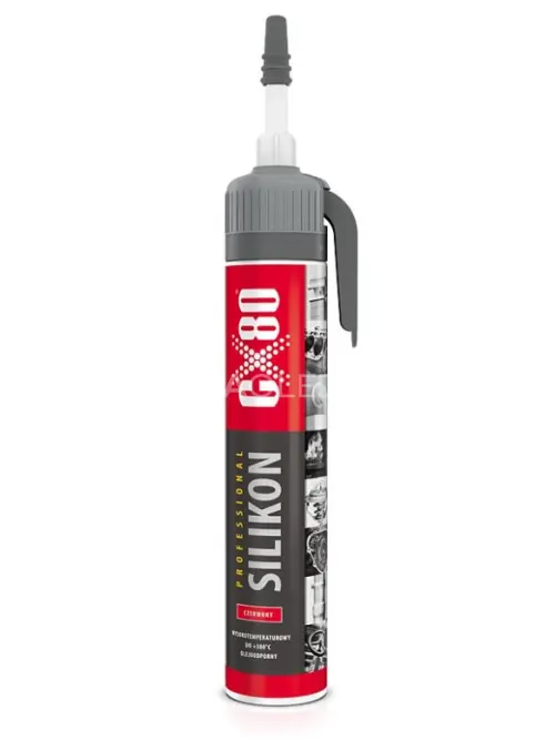 CX80 Silikón Prof. 210g červený s aplikátorom