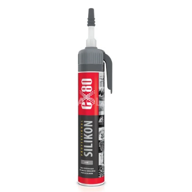 CX80 Silikón Prof.ECO 210g šedy s aplikátorom