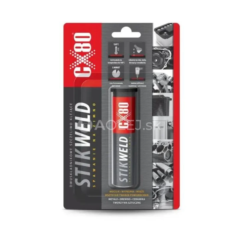 CX80 Stik weld epoxidový tmel s oceľou tube 60g