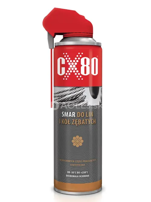 CX80 Mazivo na oceľov&eacute; lan&aacute; a prevody Duospray 500ml