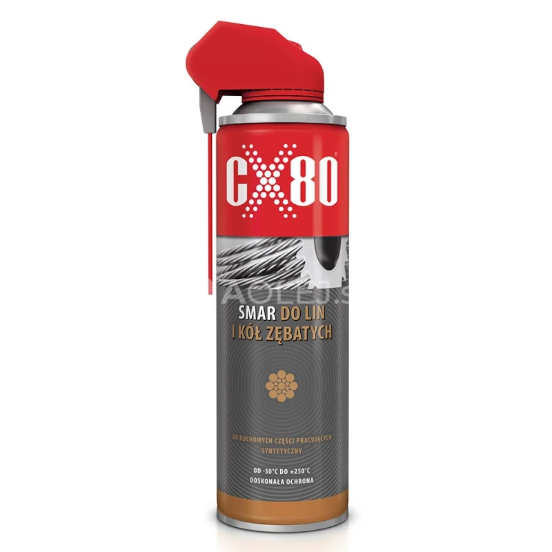 CX80 Mazivo na oceľov&eacute; lan&aacute; a prevody Duospray 500ml