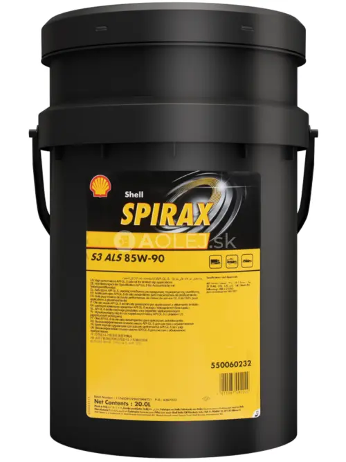 Shell Spirax S3 ALS 85W-90 20L