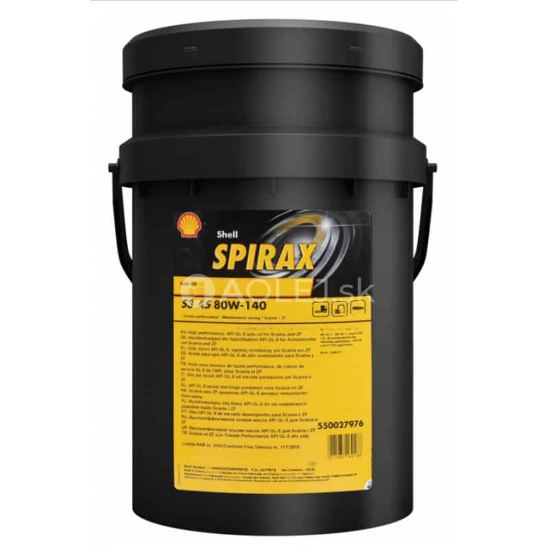 Shell Spirax S3 AS 80W-140 20L