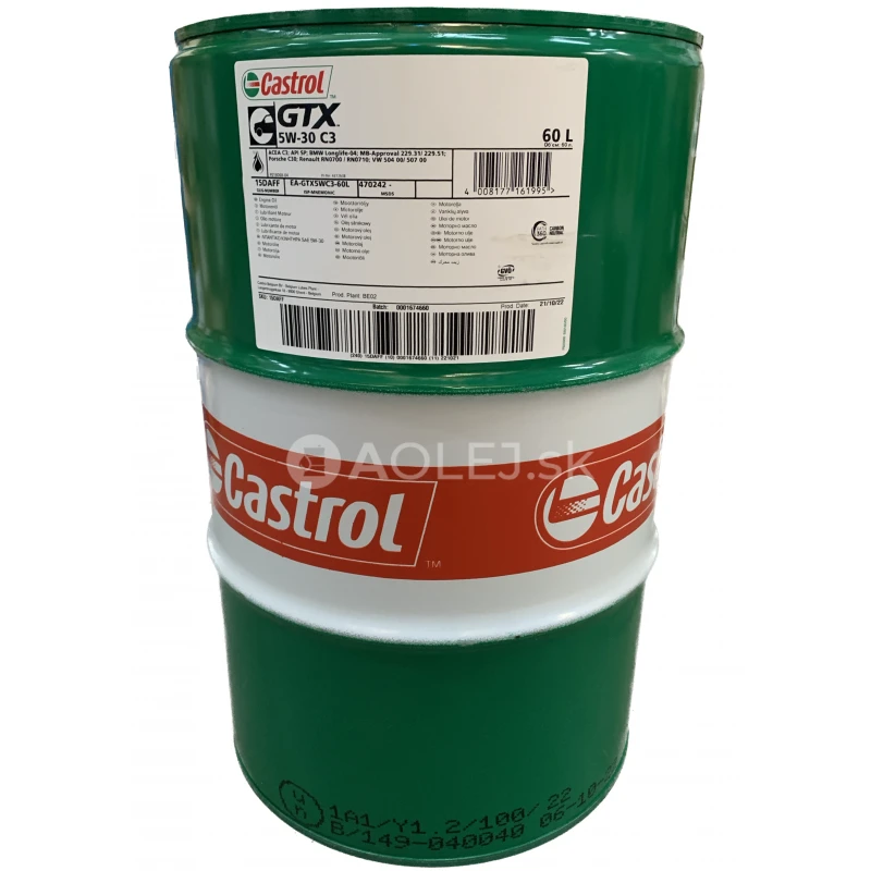 Castrol GTX C3 5W-30 60L
