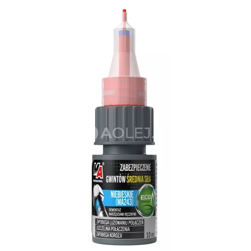 MA Professional Zaisťovač z&aacute;vitov, stredn&aacute; pevnosť - modr&yacute; 10ml 