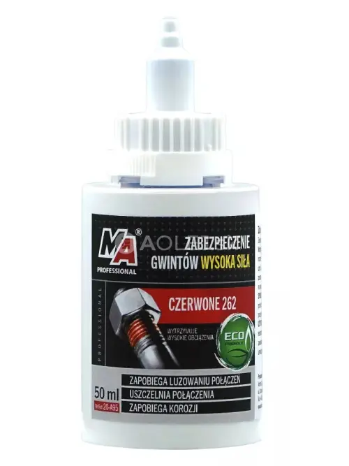 MA Professional Červen&yacute; zaisťovač z&aacute;vitov - permanentn&yacute; 50ml