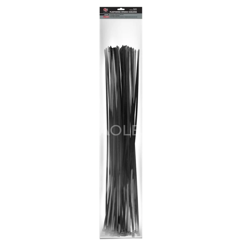 MA Professional Sťahovacie p&aacute;sky plastov&eacute; čierne 9,0x920mm 50ks