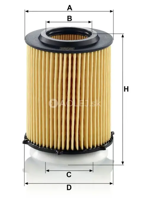 Olejov&yacute; filter MANN FILTER HU 7044 z