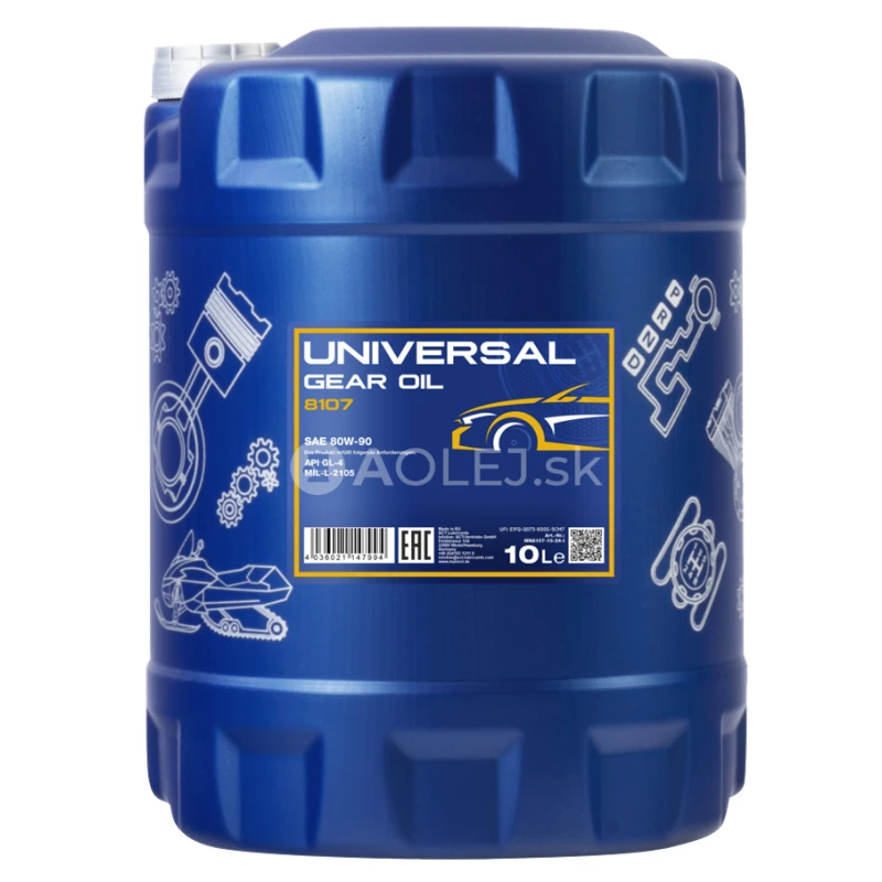 Mannol 8107 Universal 80W-90 GL-4 10L