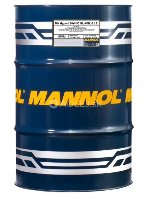 Mannol 8106 Hypoid Getriebeoel 80W-90 GL-4/GL-5 LS 208L 