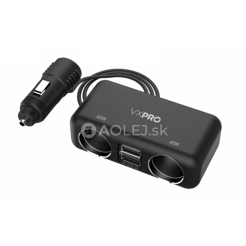 Elta VX Pro Rozdvojka do 12V z&aacute;suvky s dvoma USB nab&iacute;jac&iacute;mi portami