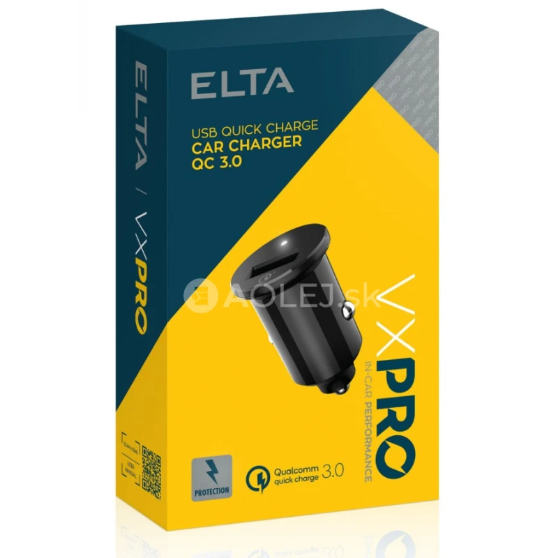 Elta VX Pro Nab&iacute;jačka mobiln&eacute;ho telef&oacute;nu USB r&yacute;chlonab&iacute;jan&iacute;m QC3.0