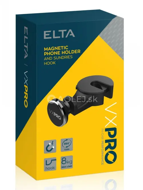 Elta VX Pro Držiak mobiln&eacute;ho telef&oacute;nu magnetick&yacute; - uchytenie na opierku hlavy