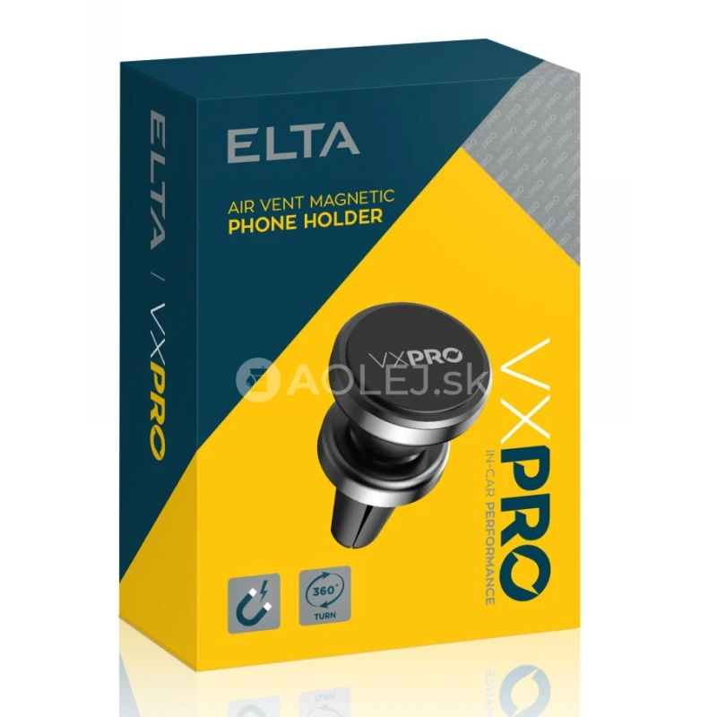 Elta VX Pro Držiak mobiln&eacute;ho telef&oacute;nu magnetick&yacute; - uchytenie do mriežky ventil&aacute;cie
