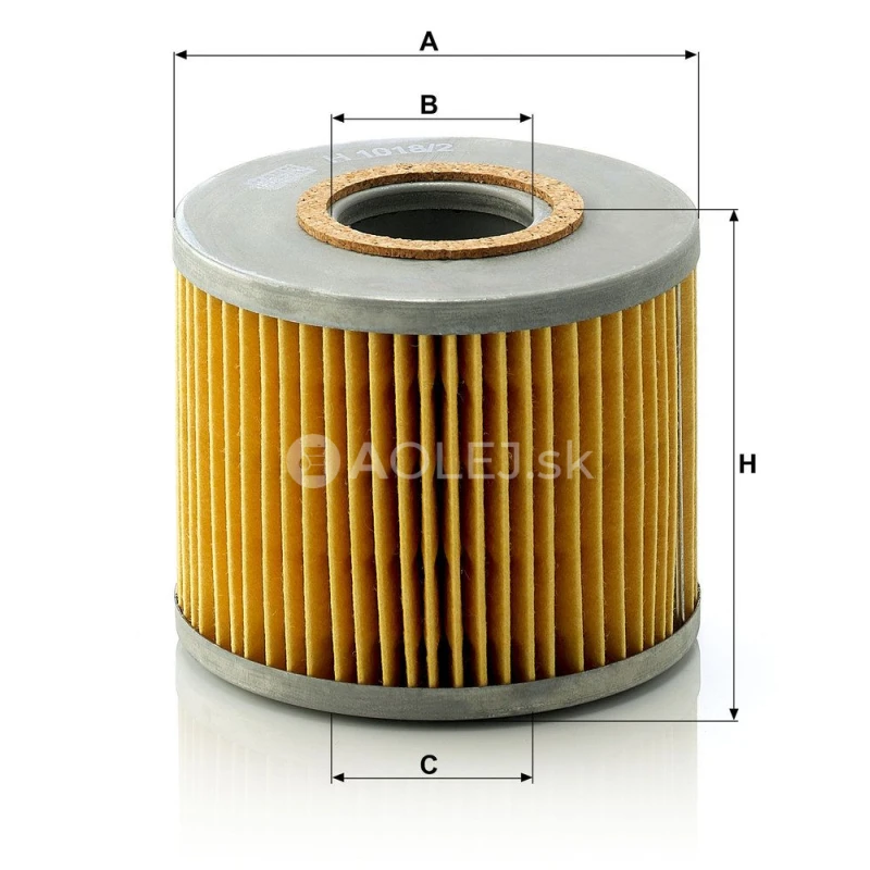 Olejov&yacute; filter MANN FILTER H 1018/2 n