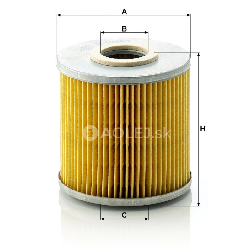 Olejov&yacute; filter MANN FILTER H 1029/1 n