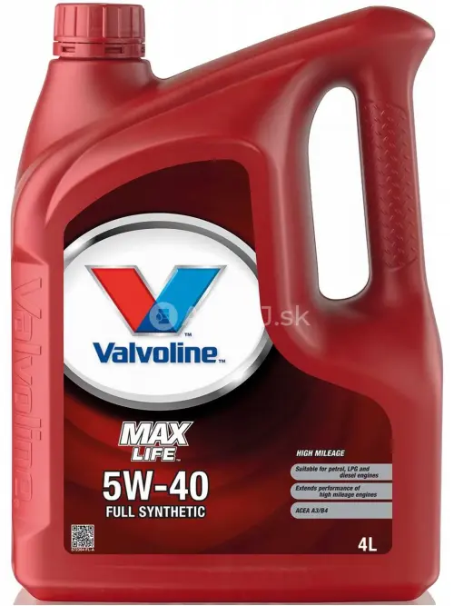 Valvoline Max Life 5W-40 4L