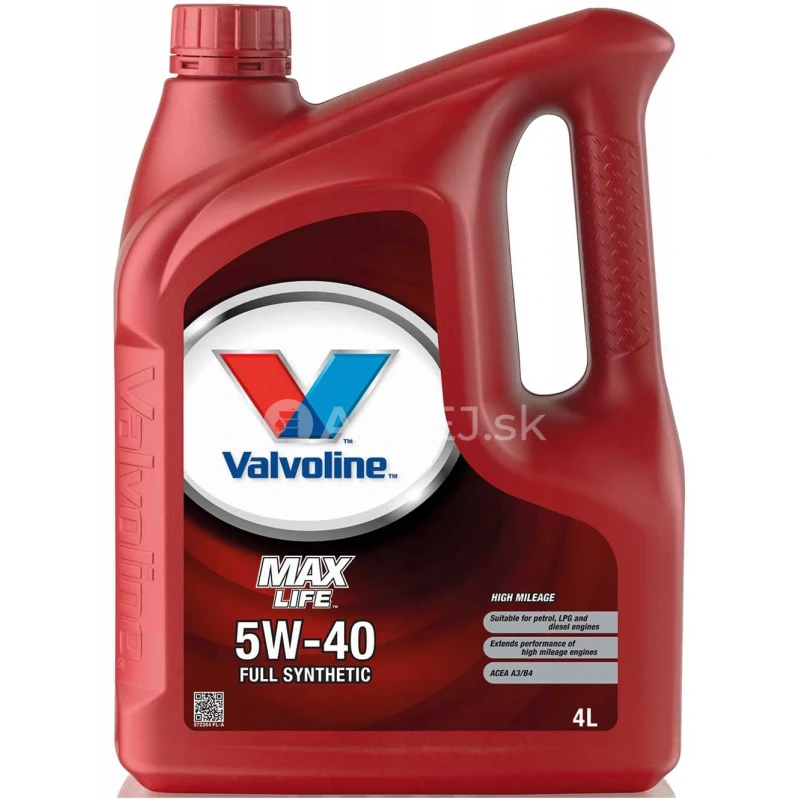 Valvoline Max Life 5W-40 4L