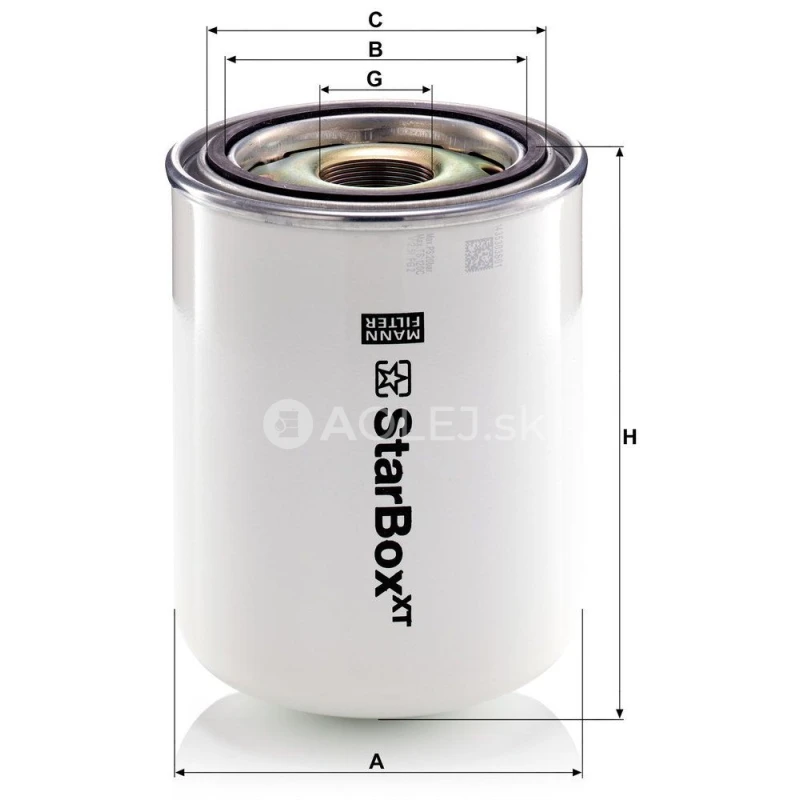 Separ&aacute;tor oleja MANN FILTER LB 1374/50