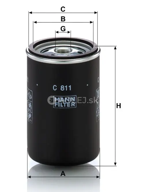 Vzduchov&yacute; filter MANN FILTER C 811