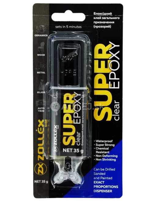 Zollex Super Epoxy Clear - tekut&yacute; kov č&iacute;ry 35g