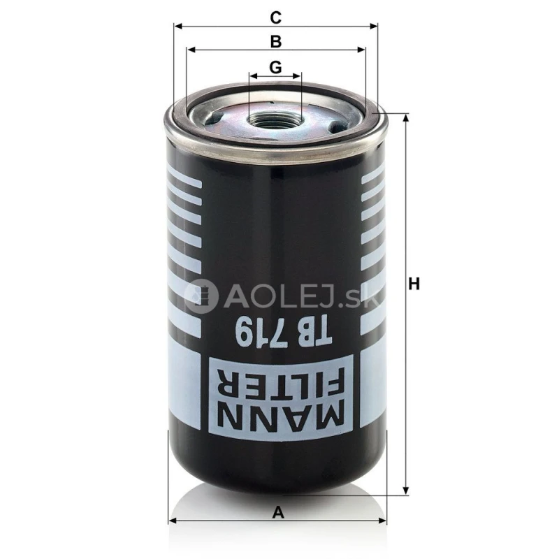 Vys&uacute;&scaron;ač vzduchu MANN FILTER TB 719