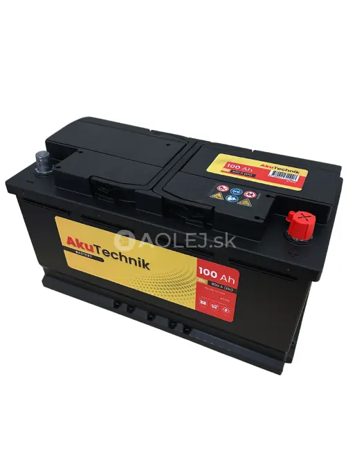 Autobat&eacute;ria AkuTechnik 12V 100Ah 800A