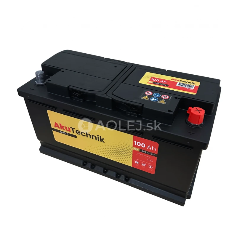 Autobat&eacute;ria AkuTechnik 12V 100Ah 800A