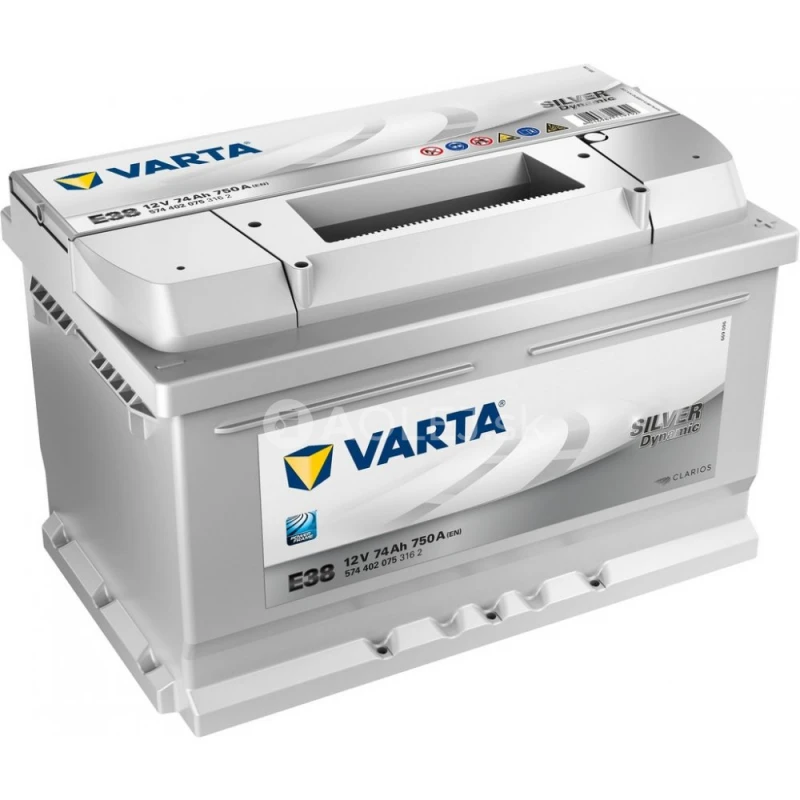 Varta Silver Dynamic 12V 74Ah 750A (E38)