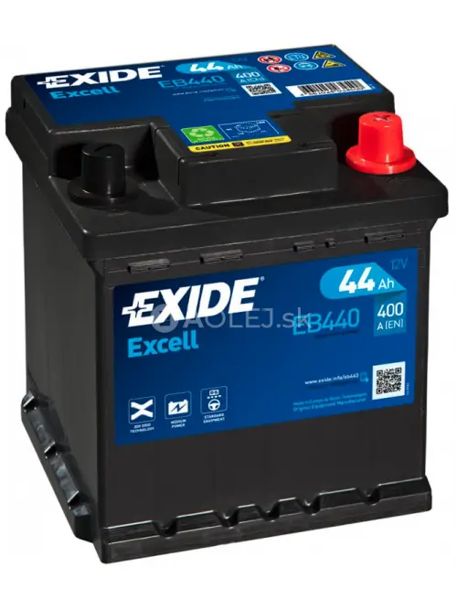 Exide Excell 12V 44Ah 400A EB440