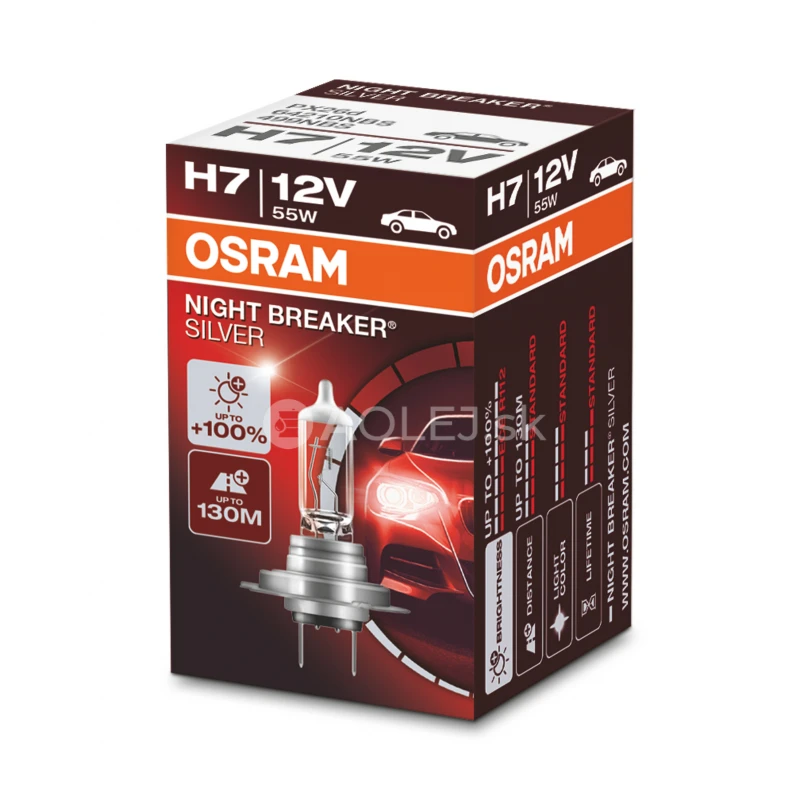 Osram H7 12V 55W PX26D Night Breaker Silver
