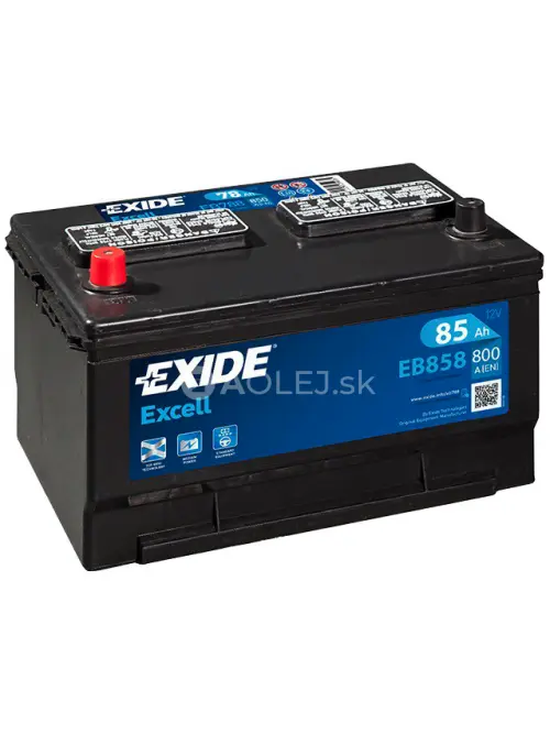 Exide Excell 12V 85Ah 800A EB858