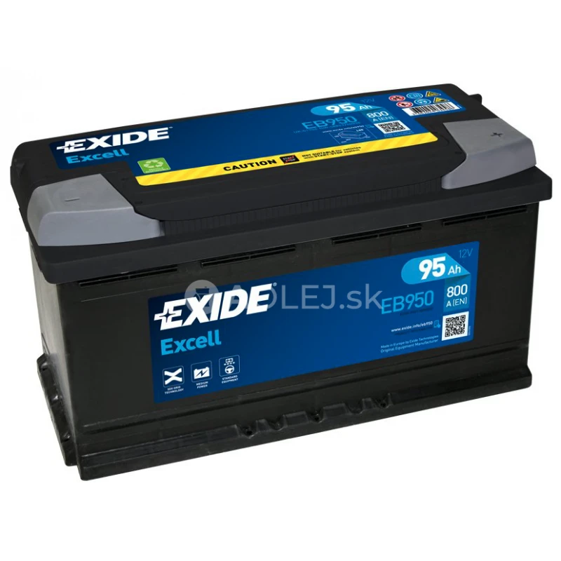 Exide Excell 12V 95Ah 800A EB950