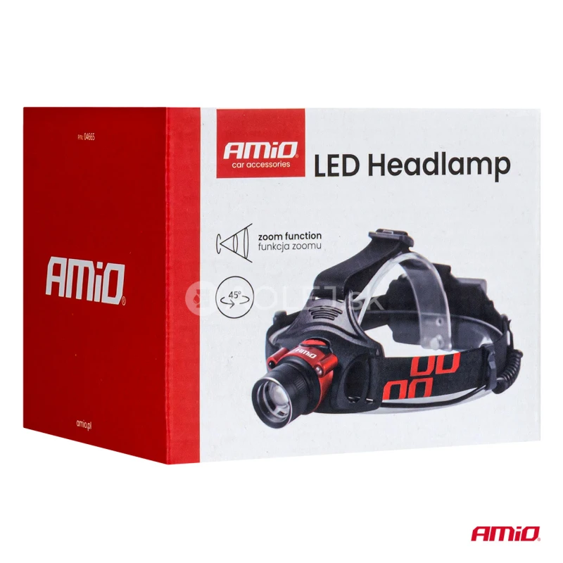 Čelovka LED T6 3600mAh (BATT) AMiO-04665