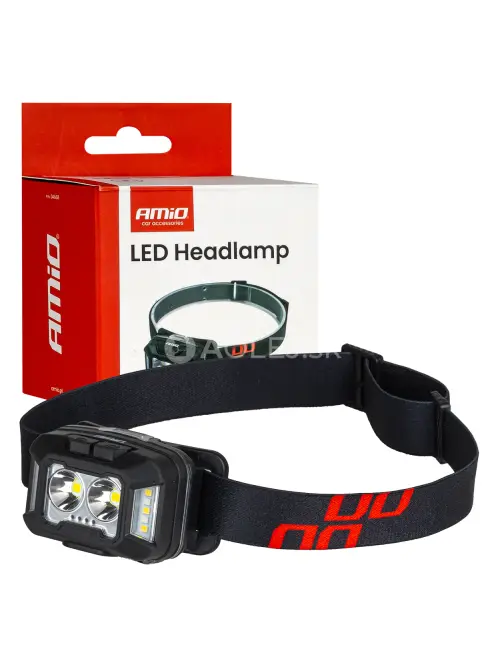 Čelovka LED 2xXPG+10SMD 1800mAh SUPER BRIGHT (BATT) AMiO-04668